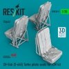 RESKIT RSU35-0005 CH-54A (S-64E) Tarhe pilots seats for ICM kit (3 pcs) (3D Printed) (1/35)